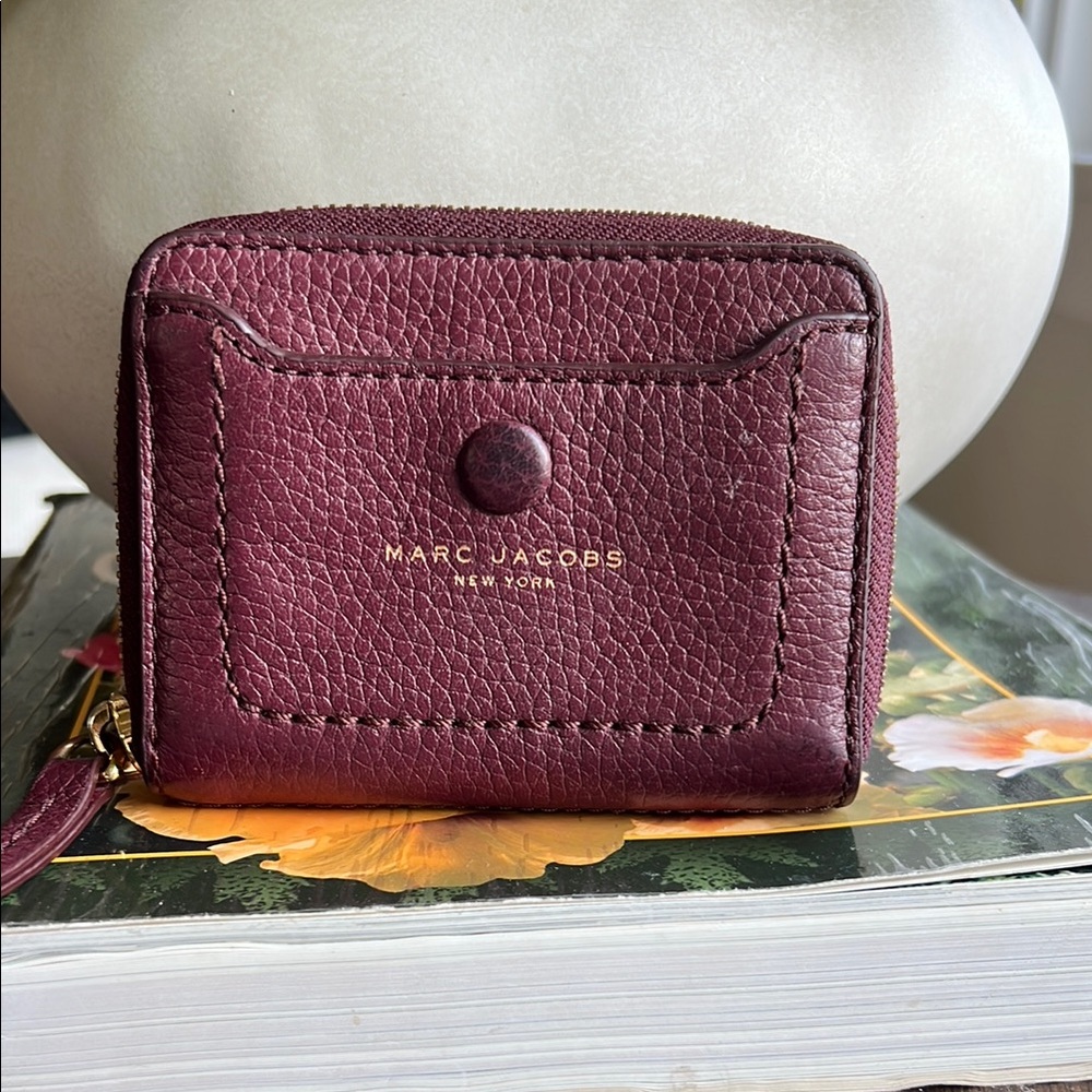 Marc Jacobs Plum Leather Wallet